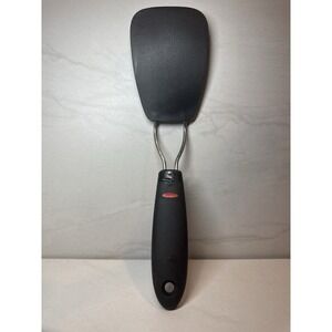 OXO Good Grips Large Silicone Turner Spatula Pancake Flipper Black Nylon Handle